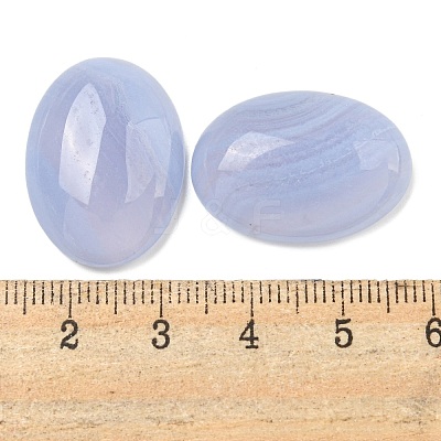 Natural Blue Lace Agate Cabochons G-I363-01D-1