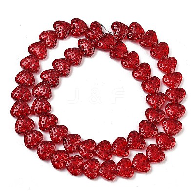 Transparent Glass Beads Strands GLAA-H038-01F-1