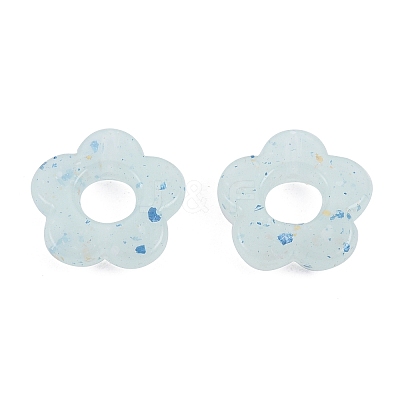 Marbled Stone Style Opaque Acrylic Beads OACR-G009-06A-1