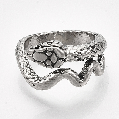 Alloy Cuff Finger Rings RJEW-T008-30AS-1