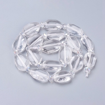 Natural Quartz Crystal Beads Strands G-L519-B-01-1