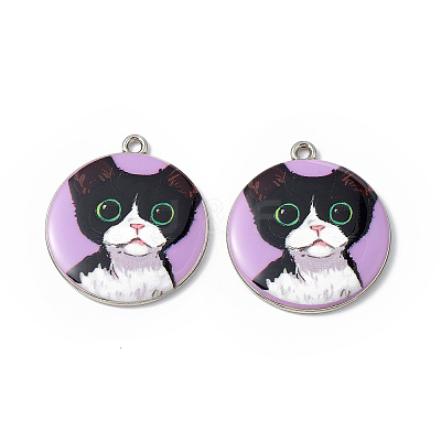 Printed Alloy Pendants ENAM-P246-03P-01-1