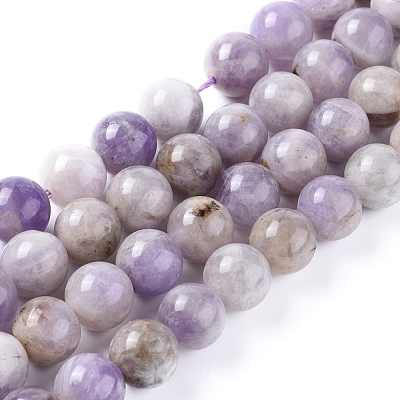 Natural Lavender Amethyst Beads Strands G-L555-01-10mm-1