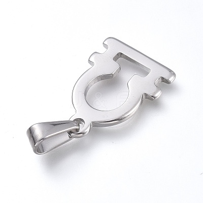Non-Tarnish 304 Stainless Steel Pendants STAS-L210-06A-P-01-1