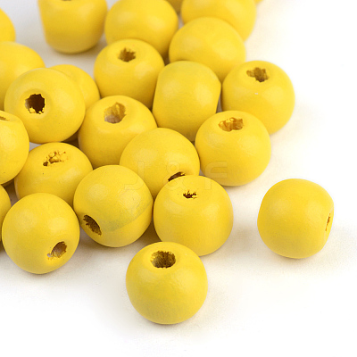 Natural Wood Beads WOOD-S662-13x14mm-A08-1