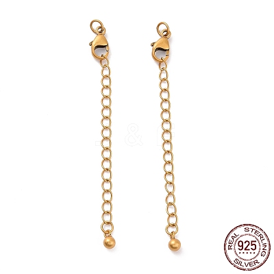 925 Sterling Silver Chain Extenders STER-D036-43AG-1