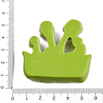 Opaque Resin Cabochons CRES-P037-01E-1
