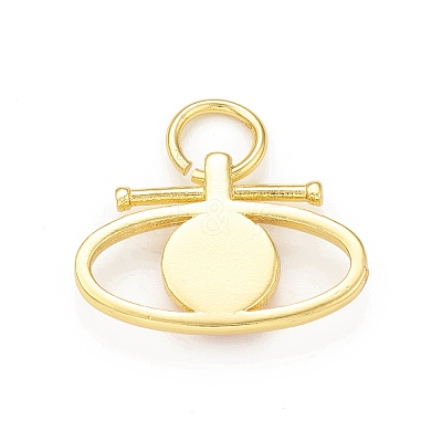 Rack Plating Brass Enamel Charms KK-C011-59G-1