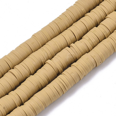 Handmade Polymer Clay Bead Strands CLAY-S094-6mm-A02-1