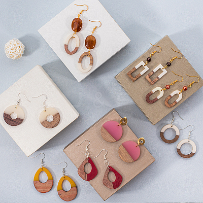 Resin & Wood Pendants RESI-OL0001-10C-1