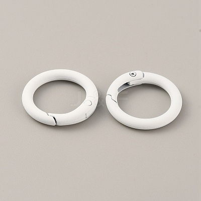 Spray Painted Alloy Spring Gate Rings FIND-WH0120-89A-09-1