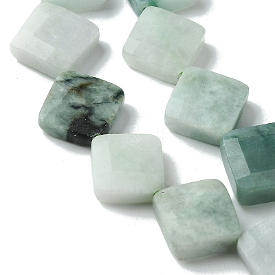 Natural Myanmar Jadeite Beads Strands G-A092-D01-03-1