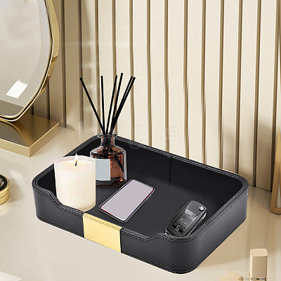 PU Leather Jewelry Display Plate ODIS-WH20013-02B-1