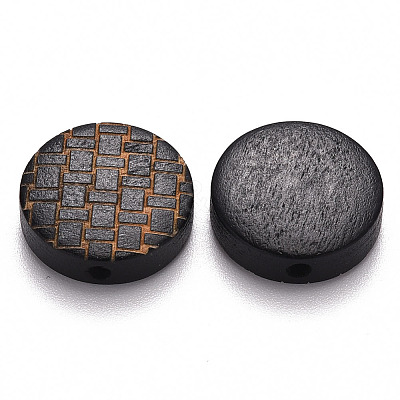 Painted Natural Wood Beads X-WOOD-N006-05H-1