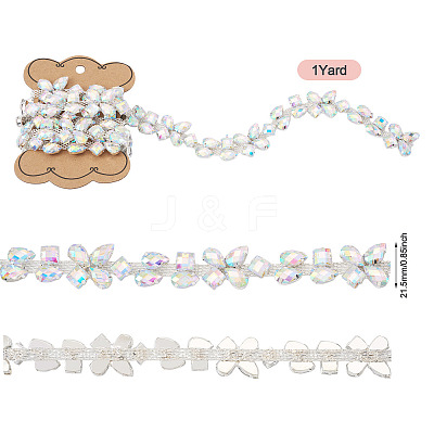1 Yard Iron Rhinestone Strass Chains FIND-PJ0001-42-1