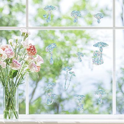 Waterproof PVC Colored Laser Stained Window Film Adhesive Stickers DIY-WH0256-067-1