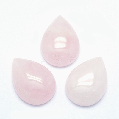 Natural Rose Quartz Cabochons G-E491-B-21-1