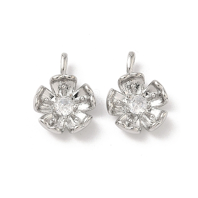Brass Micro Pave Cubic Zirconia Pendants LS-KK-L260-07P-1