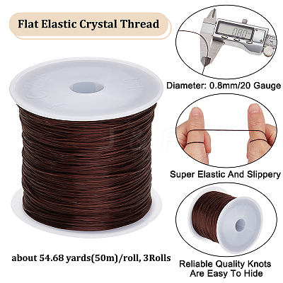 3 Rolls Flat Elastic Crystal String EW-BBC0001-03A-1