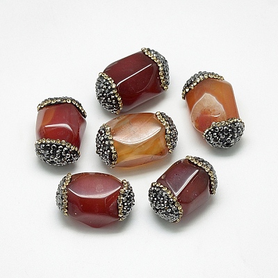 Natural Carnelian Beads G-Q982-B03-1