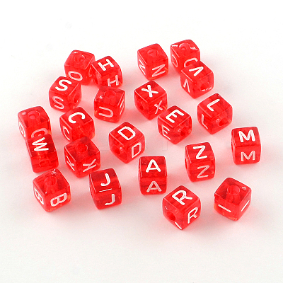Transparent Acrylic European Beads OPDL-S079-M-1