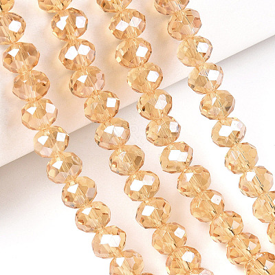 Electroplate Glass Beads Strands EGLA-A034-T3mm-A30-1