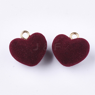 Flocky Acrylic Pendants FIND-T046-28-05-1