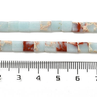 Synthetic Aqua Terra Jasper Beads Strands G-F762-A13-01-1