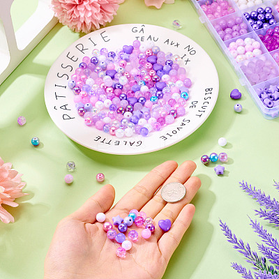 Opaque Acrylic Beads SACR-TA0001-45B-1