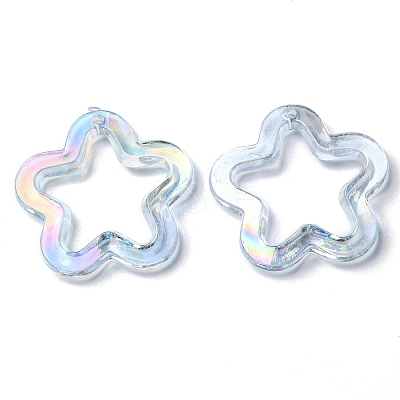 Transparent Acrylic Pendants MACR-Q160-04B-1