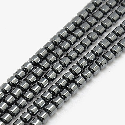 Magnetic Synthetic Hematite Column Beads Strands G-L196B-01B-1