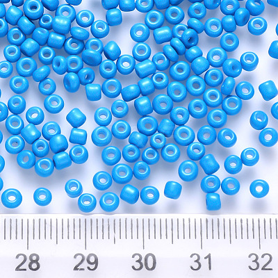12/0 Baking Paint Glass Round Seed Beads SEED-S036-01A-11-1