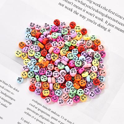 Opaque Acrylic Beads MACR-YW0001-22H-1