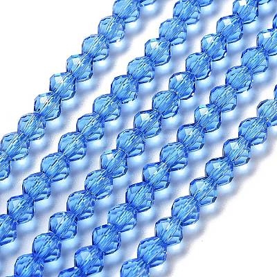 Transparent Glass Beads Strands GLAA-A014-03G-1