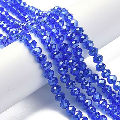 Glass Beads Strands GR8MMY-24L-1