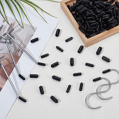 400Pcs 4 Styles PVC Round End Cap Cover FIND-GA0007-05-1