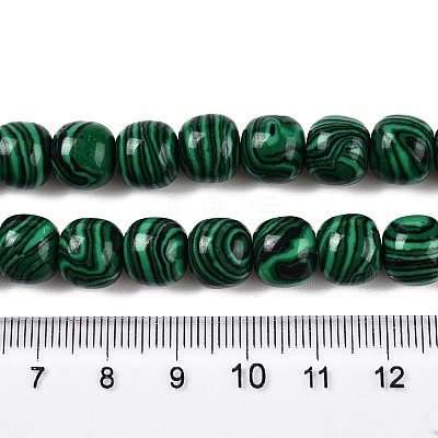 Synthetic Malachite Beads Strands G-T138-141-1