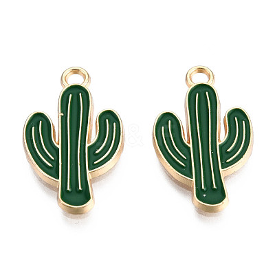 Light Gold Plated Alloy Pendants ENAM-T009-12A-1