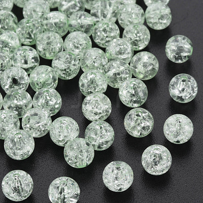 Transparent Crackle Acrylic Beads MACR-S373-66-N03-1