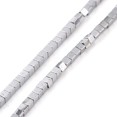 Electroplated Non-magnetic Synthetic Hematite Beads Strands G-G862-03F-1