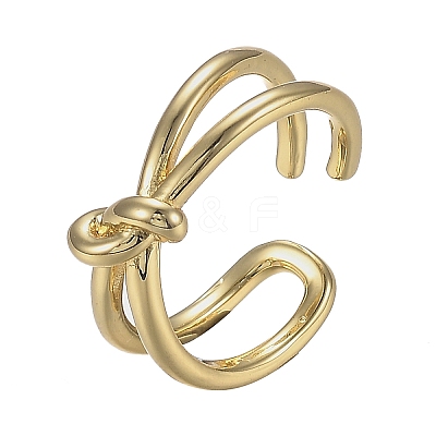 Adjustable Brass Cuff Rings X-RJEW-Z001-02G-1