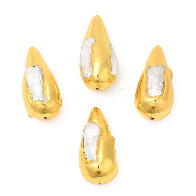 Baroque Style Natural Keshi Pearl Cone Beads KK-M251-10G-1