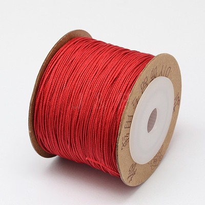 Nylon Braided Cord for Jewelry Making Macrame Craft NWIR-N003-0.6mm-05H-A-1