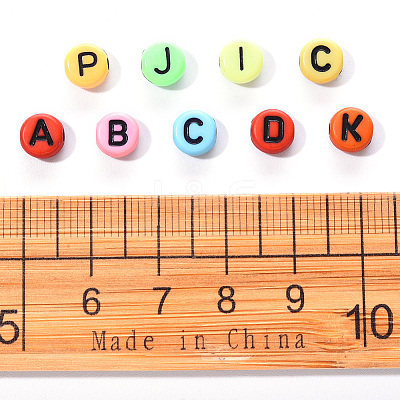 Craft Mixed Color Acrylic Beads SACR-YW0001-07-1