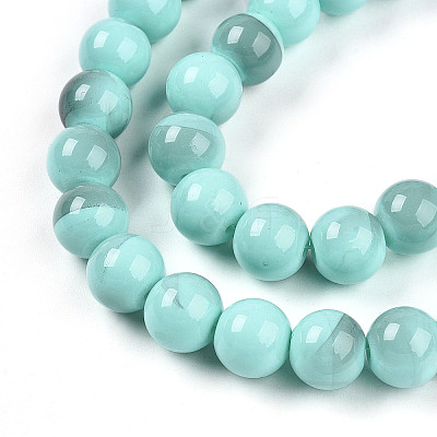 Baking Paint Glass Beads Strands DGLA-N013-10mm-04-1