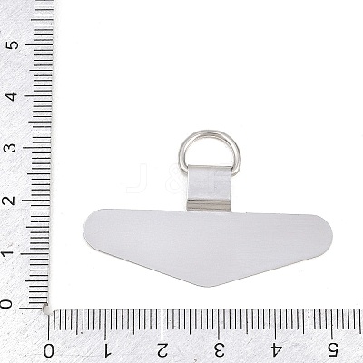 201 Stainless Steel Mobile Phone Tether Tab AJEW-A075-01P-1