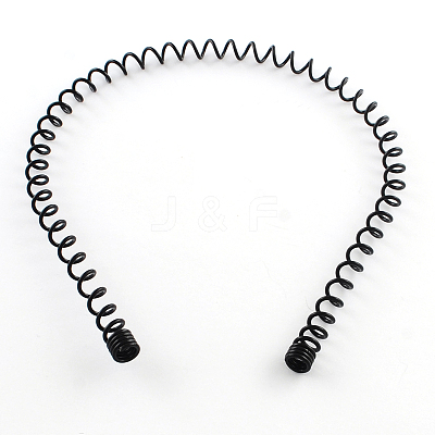 Hair Accessories Iron Wavy Hair Band Findings OHAR-Q043-03-1