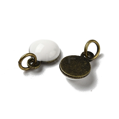 Brass Ename Charms KK-H487-22AB-01-1
