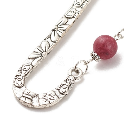 Tibetan Style Alloy Bookmarks AJEW-JK00182-03-1
