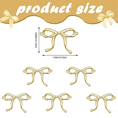 5Pcs Brass Enamel Connector Charms KK-SZ0002-70B-1